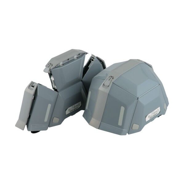 防災用 折りたたみヘルメット ブルーム2 グレー 263×145×201mm NO.101-GY 1点