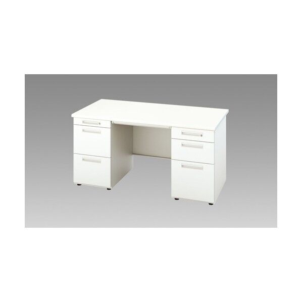 両袖デスク XED147BC-WH 1点