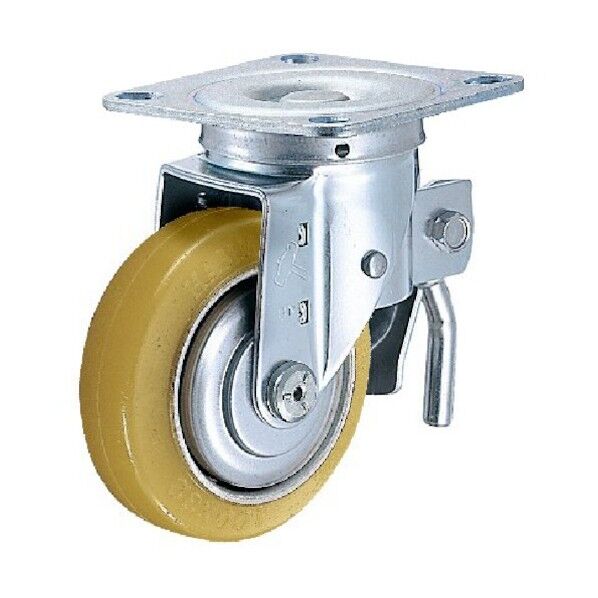 Sシリーズ自在トータルロック付ウレタンB車150mm 平戸車 615SURB150 1個