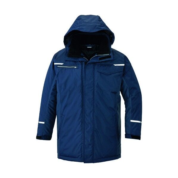制電防寒コート(男女兼用) 008ネイビー 3L 9365 1点