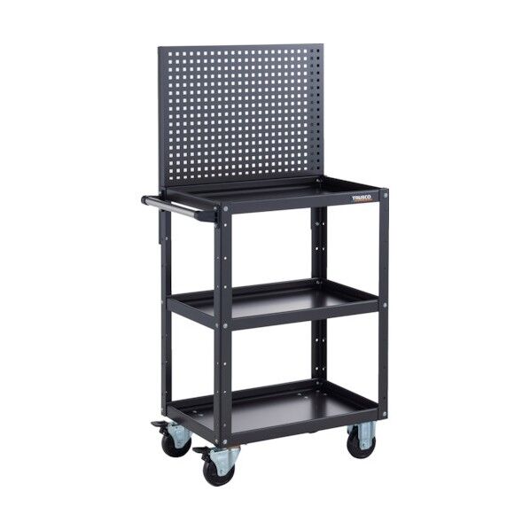 イーグルワゴン 上部パンチングパネル付 600X400X1330 ブラック EGW-P963-BKBK 1点