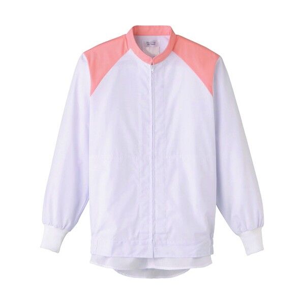 長袖ジャンバー 白Xピンク FA-2714-S 1点