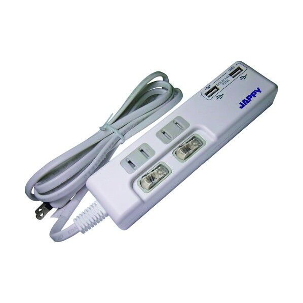 USB充電ポート付タップ JUT222S 1点