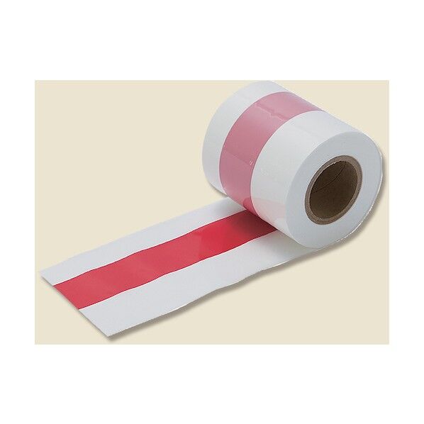 紅白ポリテープ 80 80mm×50m巻 1巻 007275510 1点