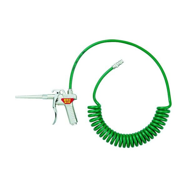 コイルエアダスターガンセット 配管取り出し上向タイプ ロングノズル