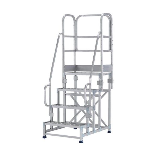 作業台フルセット手すり付き(縞板タイプ・金具SUS仕様)