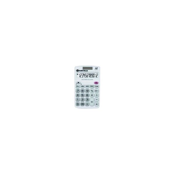 プラス 830029)ハンディ電卓 ホワイト K073J 1点