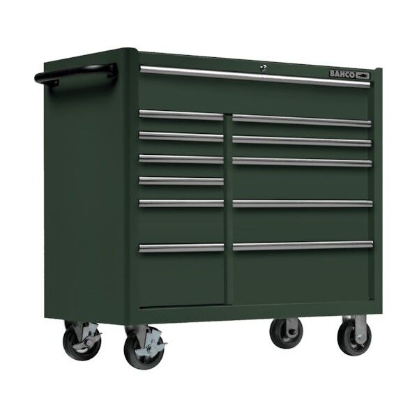 複合2列12段引き出し ロールキャブ マイカグリーン ラバートップ 1475KXL12PAW 1点