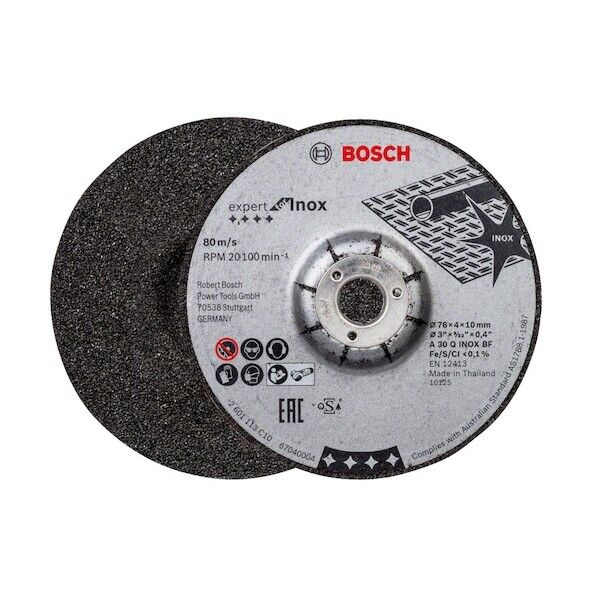 ボッシュ 研削砥石76mm 2枚入り 76×76×4mm 2608601705 2枚
