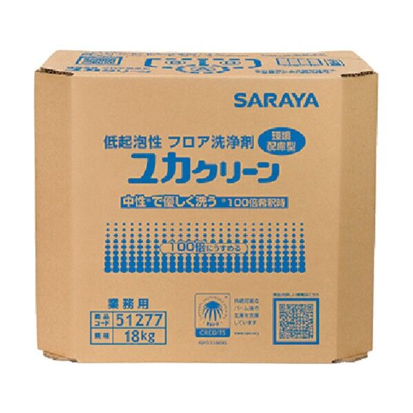 フロア用洗浄剤ユカクリーン18kg八角BIB 51277 1点