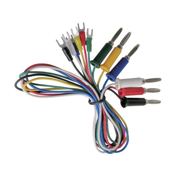 端子付テストリード(Y字端子⇔バナナプラグ)