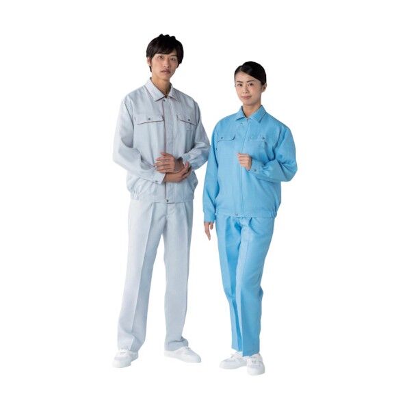 ESD対策ユニフォーム 上着 JG2502 グレー 4L JG2502-05/20-4L 1点