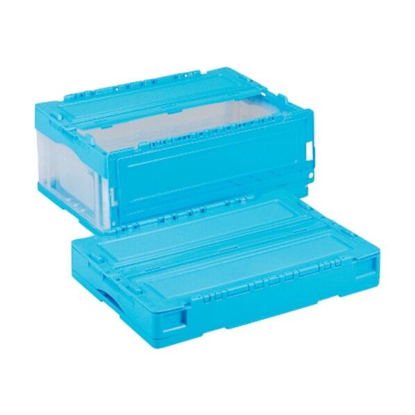 折りたたみコンテナーCS-S31NR 青/透明 CSS31NRBT 1点