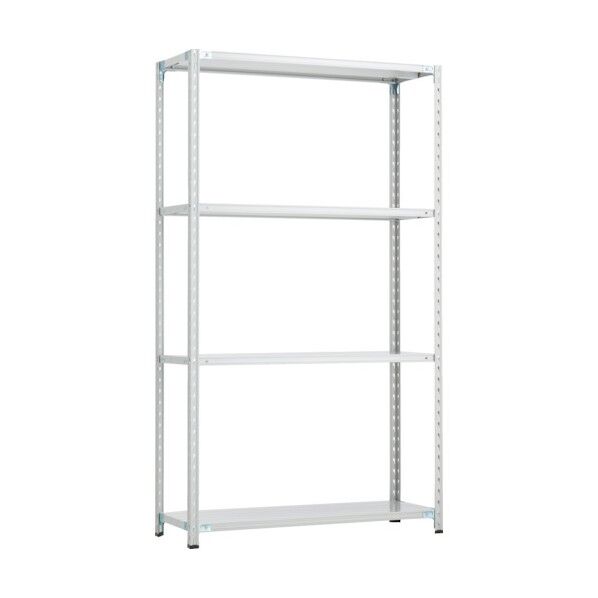 CB型セミボルトレス軽量棚 1200X300XH21004段 WG色 CB-7434-WG 1台