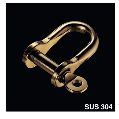 ブロンズ半丸ネジシャックル