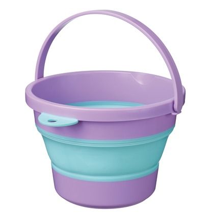 ソフトバケツ ミニ3.7L パープル 3.7L I-536 1個