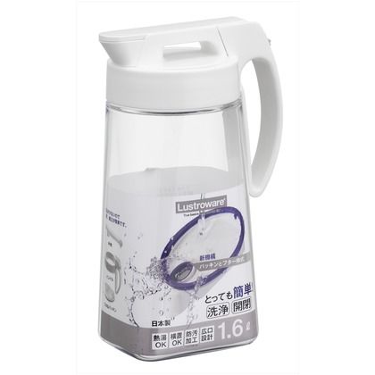 タテヨコイージーケアピッチャー 幅15.3×奥行10.3×高さ24.5cm K-1275NW 1