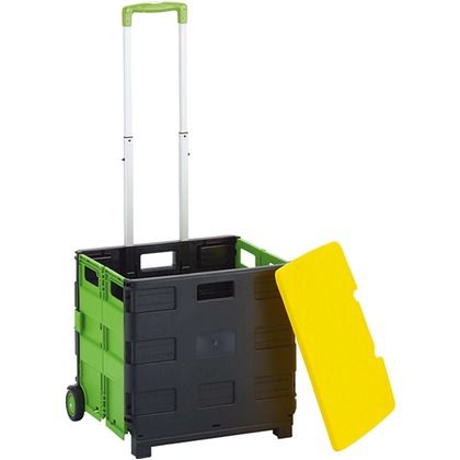 フタ付き折りたたみ コンテナカート