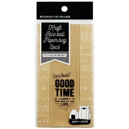 クラフトおにぎり袋 タテ17×ヨコ9×マチ5cm 5枚