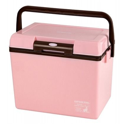キャプテンスタッグ CSシャルマン クーラーボックス 14 ピンク 幅37.5×奥行27×高さ28cm UE-0071 1
