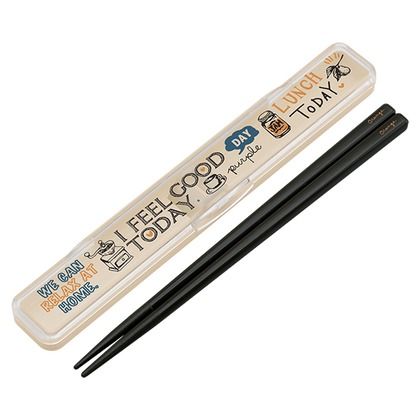 グラフィティー 音の鳴らない箸・箸箱セット 箸箱／幅19×奥行3.5×高さ1.5cm ABC3 1