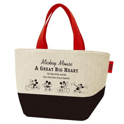 チアフル スエット生地ランチバッグ ミッキー 幅30×奥行12.5×高さ18cm KNB1 1