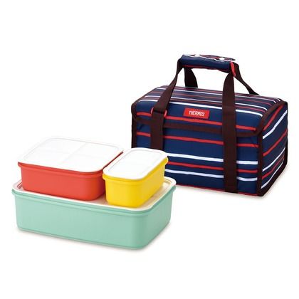 フレッシュランチボックス  4～6人用 ネイビー(NVY)  幅26.5×奥行18.5×高さ13cm DJF-4003 1
