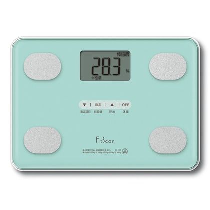 体組成計Fitscan ミルキーミント 幅21×奥行29.7×厚さ2.5cm FS102GR 1