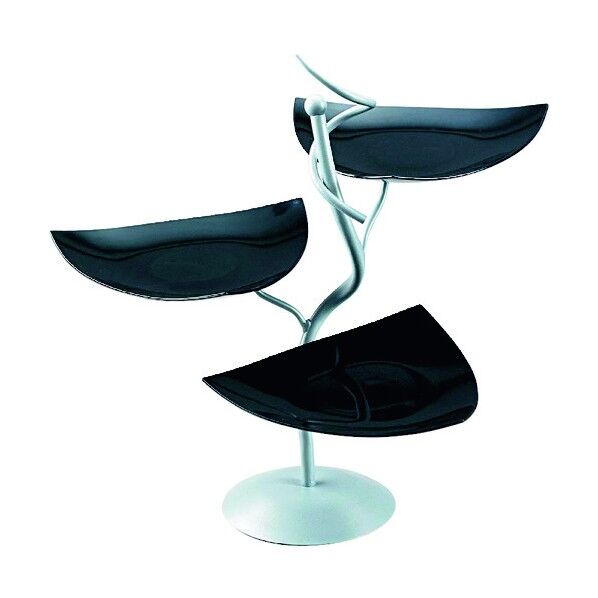 マルテラート ML アイアンシェイプサービングスタンド Cod.401.02ブラック NBY2802 1個