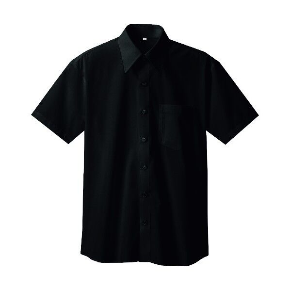 半袖シャツ（男女兼用） 010ブラック M 8021 1