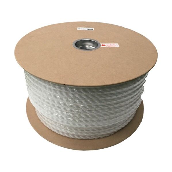 ユタカメイク PEカラーロープ ドラム巻 ホワイト 16mm×100m