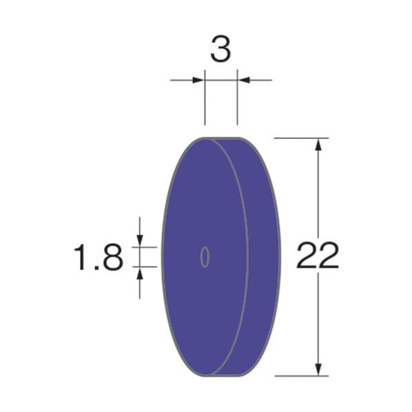ホイール型セラミックゴム砥石粒度(#):320高さ(mm)3.0 R5324 10枚
