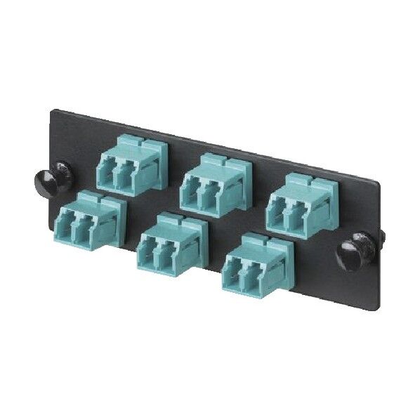 光ファイバー LCアダプタパネル デュプレックス 12芯 OM3/OM4 FAP6WAQDLCZ 1個