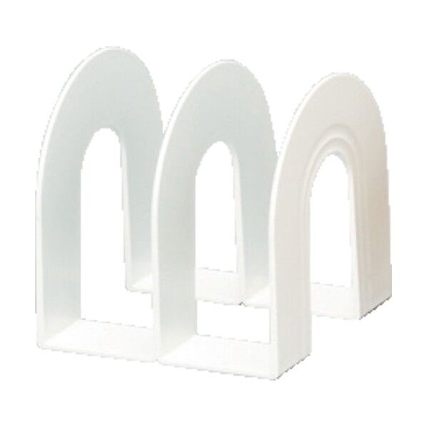 ブックエンド(ワイドタイプ)BE-190Rホワイト