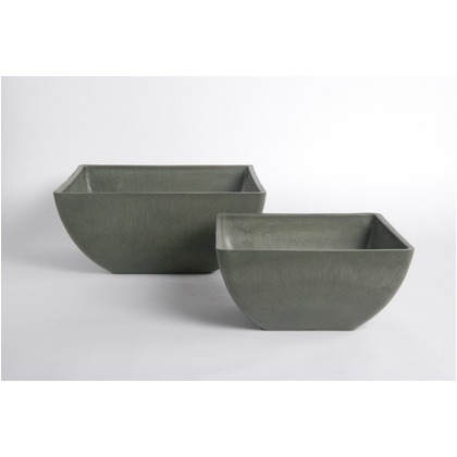 サプライズスクエアポット D40 グリーン Φ40xH18cm 955274 1