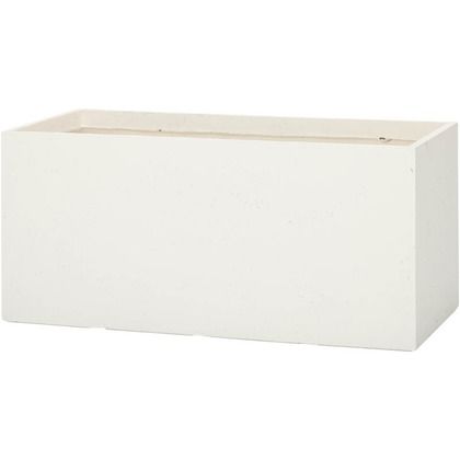 ラムダ 長角プランター L ホワイト W1000(内寸955)×H415×D450(内寸450)mm 652411110 1個