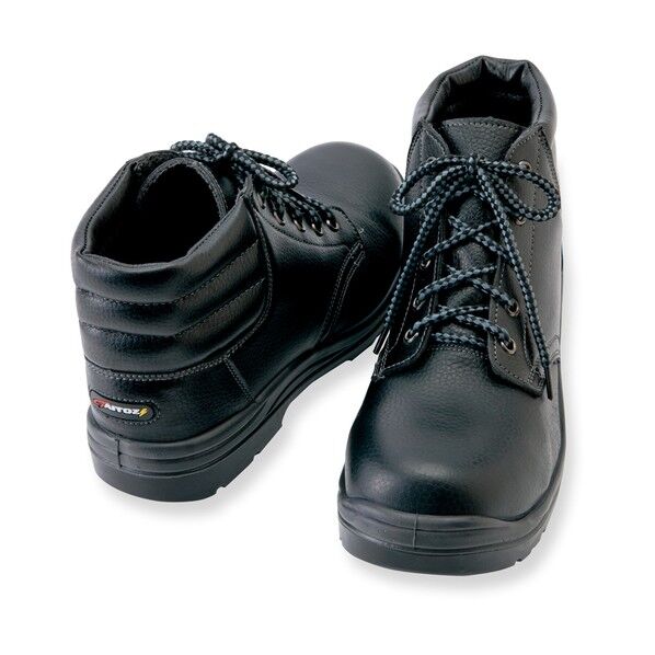 セーフティシューズ（ウレタンミドル靴ヒモ）（男女兼用） 010ブラック 30.0 59813 1