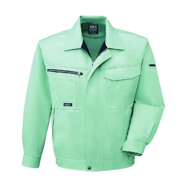 夏 長袖ブルゾン モスグリーン色 LLサイズ WA10551-7-LL 1点