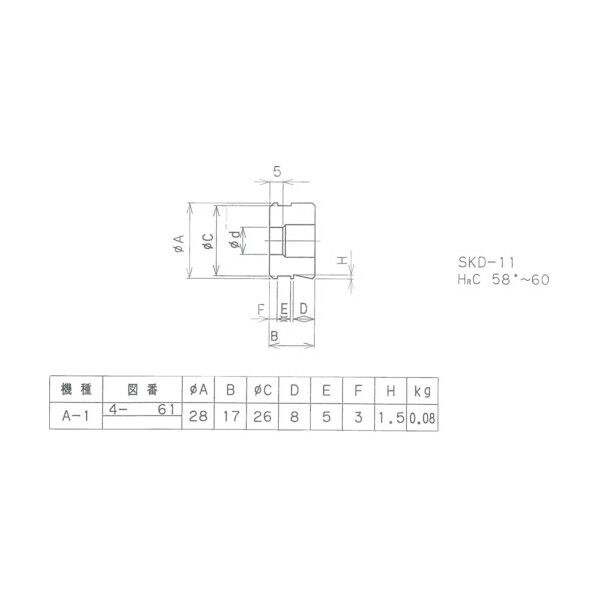A1 ダイ 10.2mm AD-10.2 1点