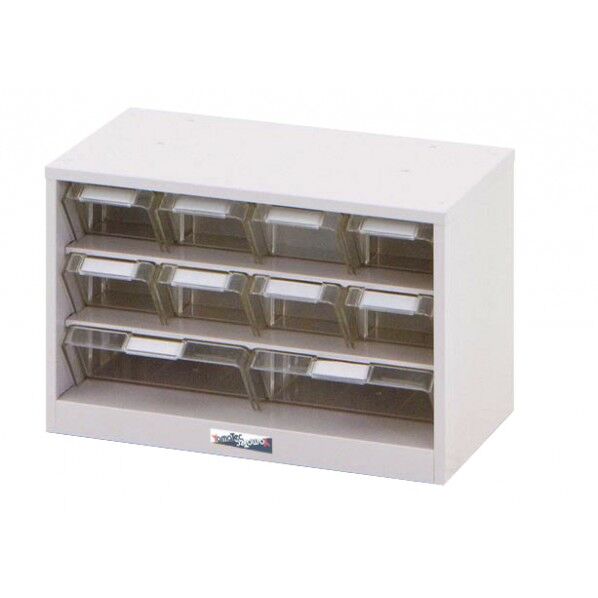 パーツキャビネット 本体…パールピンク色、引出し…透明 PK-403CN 1台