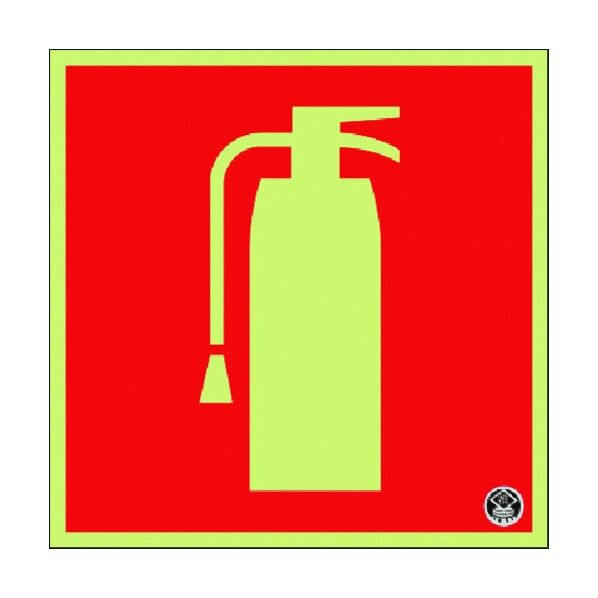 蓄光標識 消火器 (図記号のみ 大) -日消標推奨品- FD-32L 1点