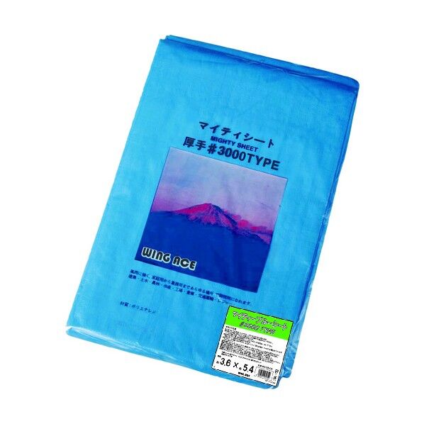 ACE マイティーブルーシート 厚手 Mシート #3000タイプ 3.6mX5.4m BS-3654(M) 1点