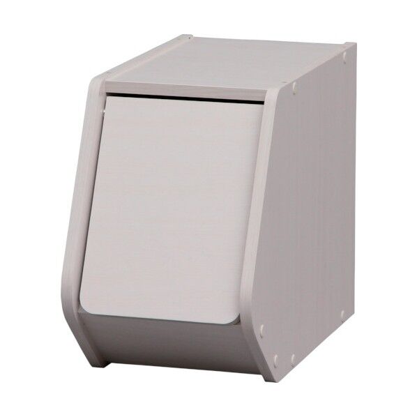 スタックボックス 扉付き オフホワイト STB-200D 1個