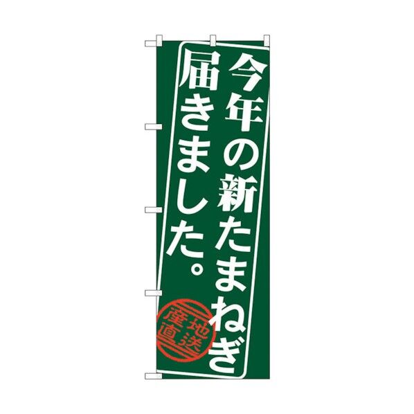 のぼり旗 今年の新たまねぎ No.SNB-4386 W600×H1800 6300018365 1点