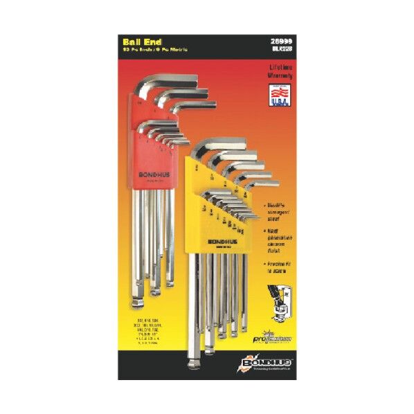 ボールポイントLレンチセットダブルブライトガード BLX22B 1S