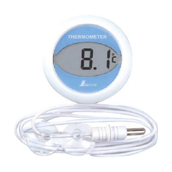シンワホームサーモデジタルT冷蔵庫用温度計丸型 BOVM701 1点