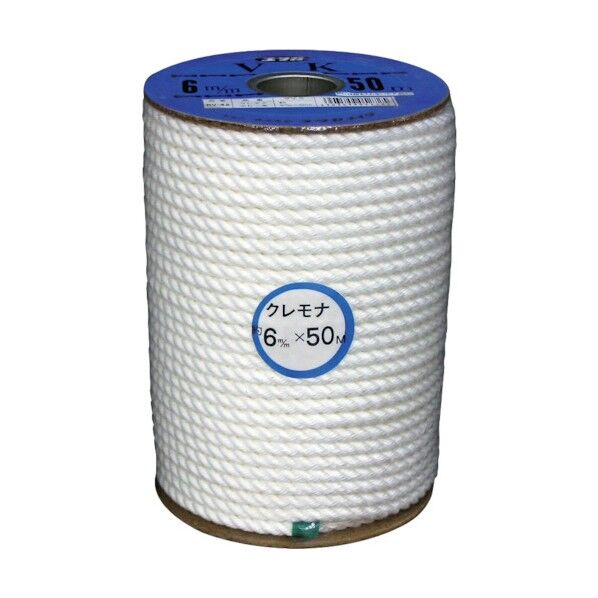 ユタカメイク クレモナロープ ボビン巻 6mm×50m RV-42 1個