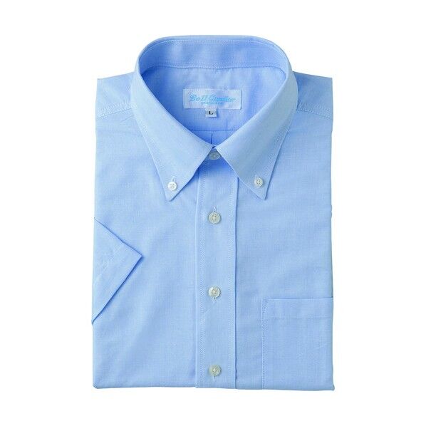 半袖ボタンダウンシャツ（廃番予定） 007サックス S 43108 1点