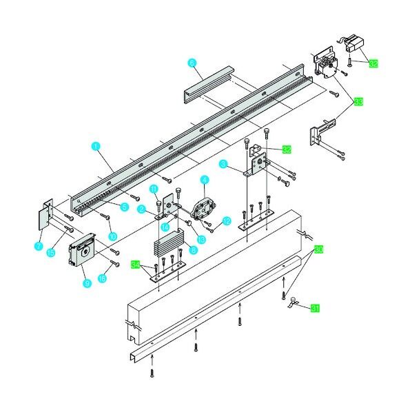 スライデックス 水平レールタイプ 自閉式 HCH-8015Y 浴室仕様 型 左引き用 HCH-8015YL 1セット