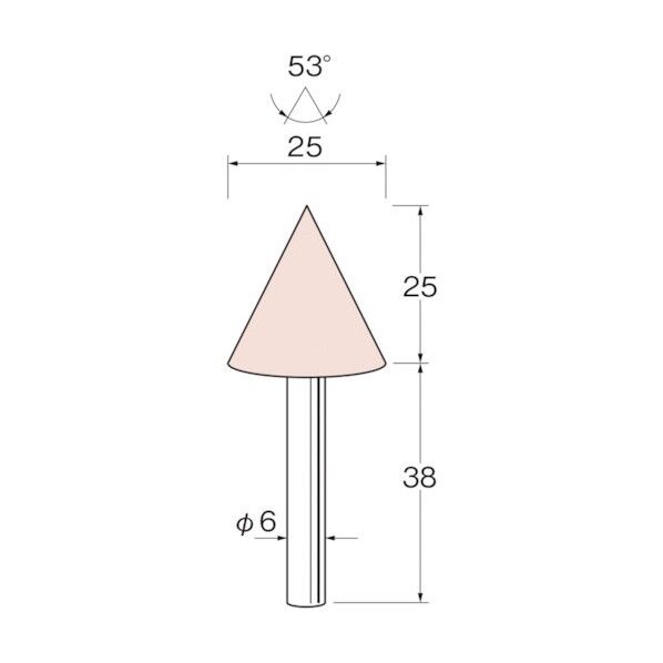 軸付砥石 G6638 5本